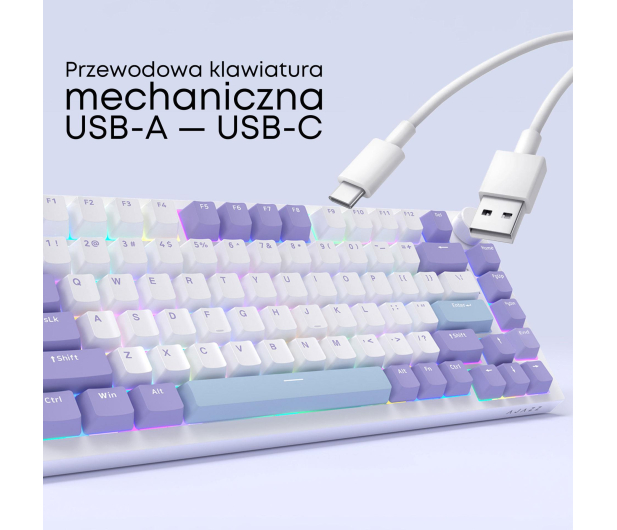 Ajazz AK820 Sea Salt Switch biała - 1536383 - zdjęcie 5